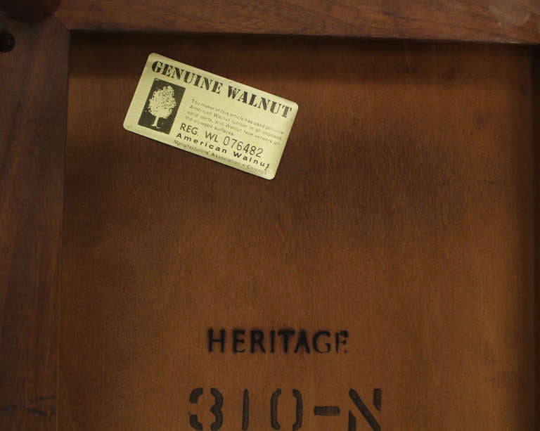 Set of 3 Walnut Mid Century Modern Nesting Side End Tables 3