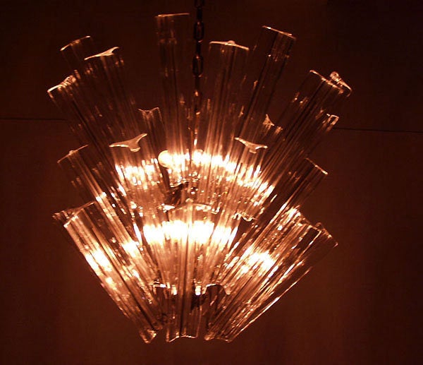 Camer Mid Century Modern Sputnik Chandelier Murano Light Fixture