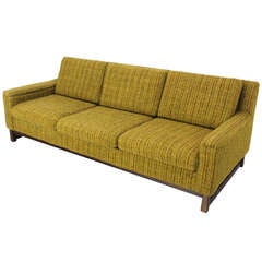 Mid-Century Danish Modern Raw Wool Upholstery Sofa by Selig 8