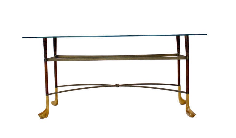 Golf Clubs Theme Mid Century Modern Console Table 2