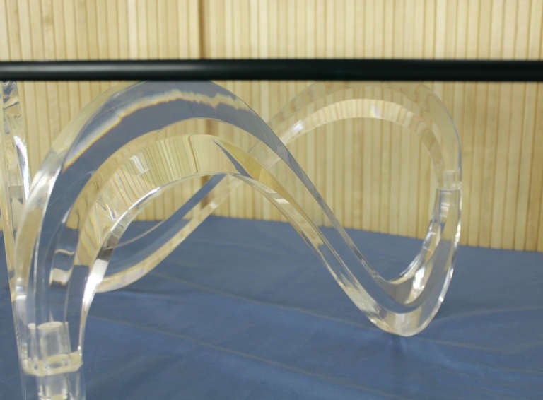 glass kidney shaped coffee table
