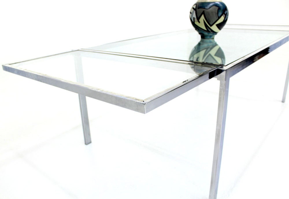 drop leaf glass table