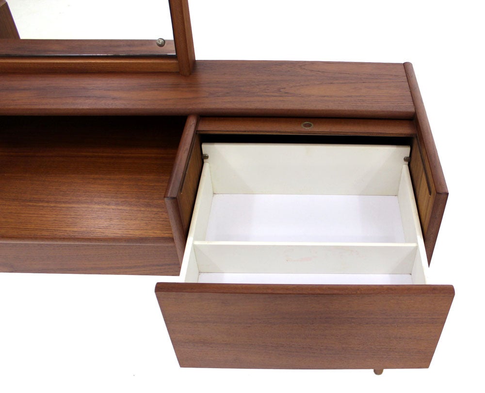 Danish Modern teak vanity