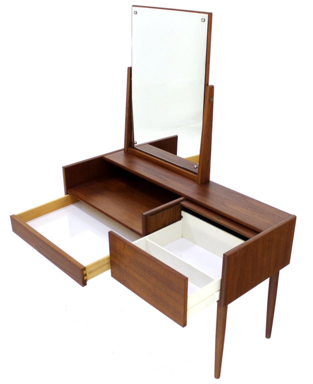 mid century modern vanity table