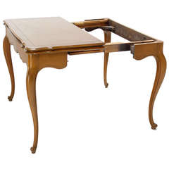 French Provincial Flip-Top Console or Dining Table with Three Leaves 4