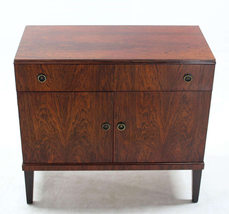 Rosewood Mid-Century Modern, Art Deco Style Server Chest Cabinet 4