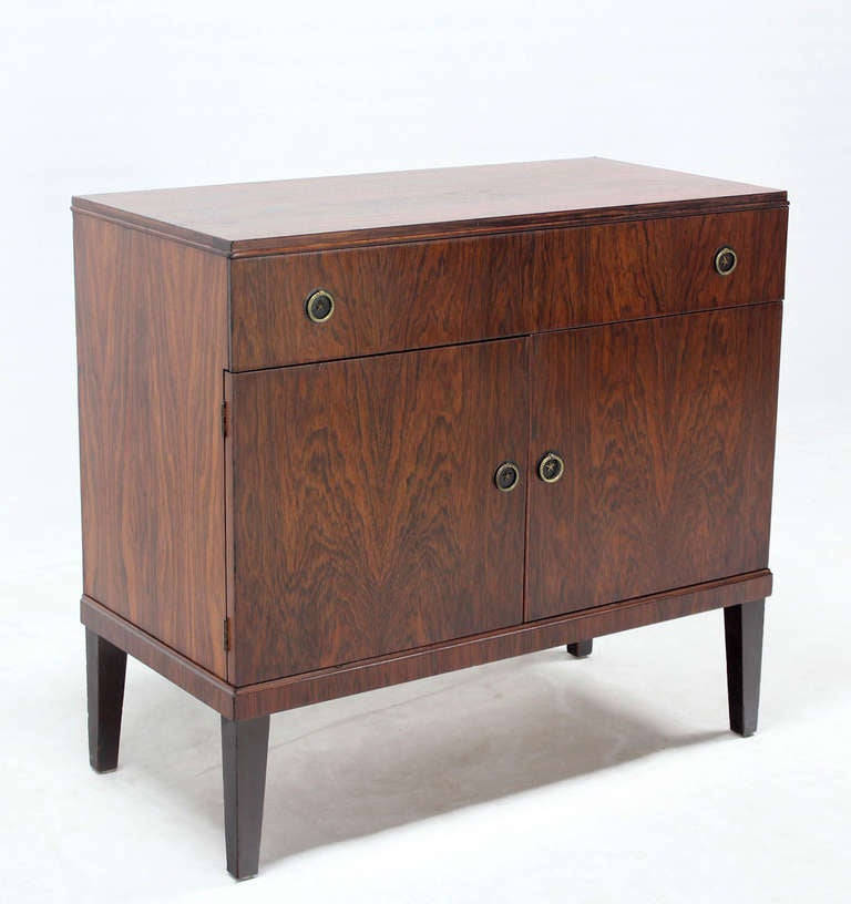 Rosewood Mid-Century Modern, Art Deco Style Server Chest Cabinet 5