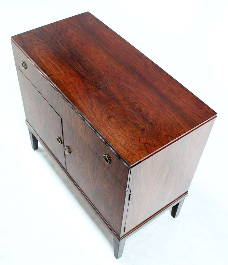 Rosewood Mid-Century Modern, Art Deco Style Server Chest Cabinet 1