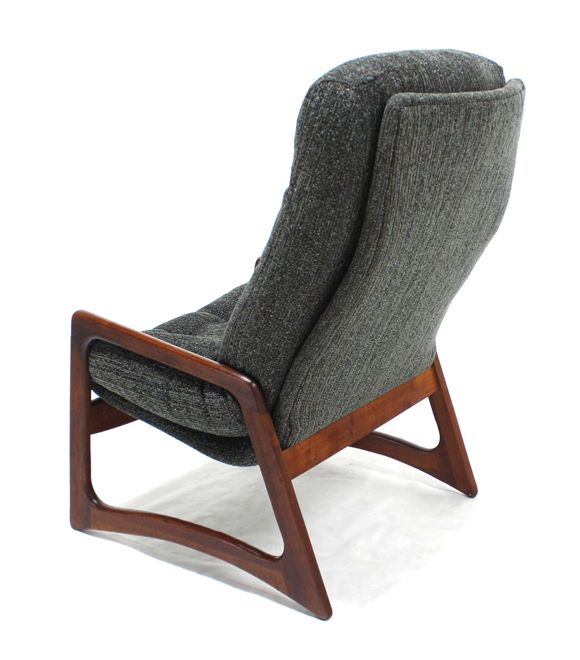 Mid-Century Modern Adrian Pearsall Oiled Walnut Lounge Chair New Upholstery