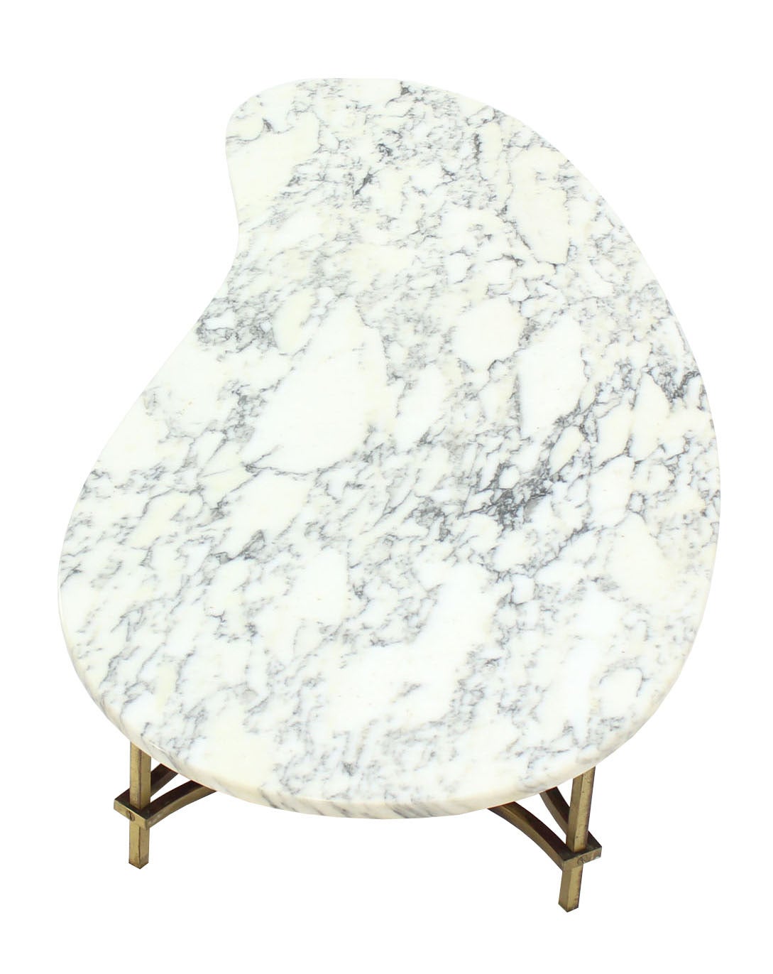 marble kidney shaped coffee table