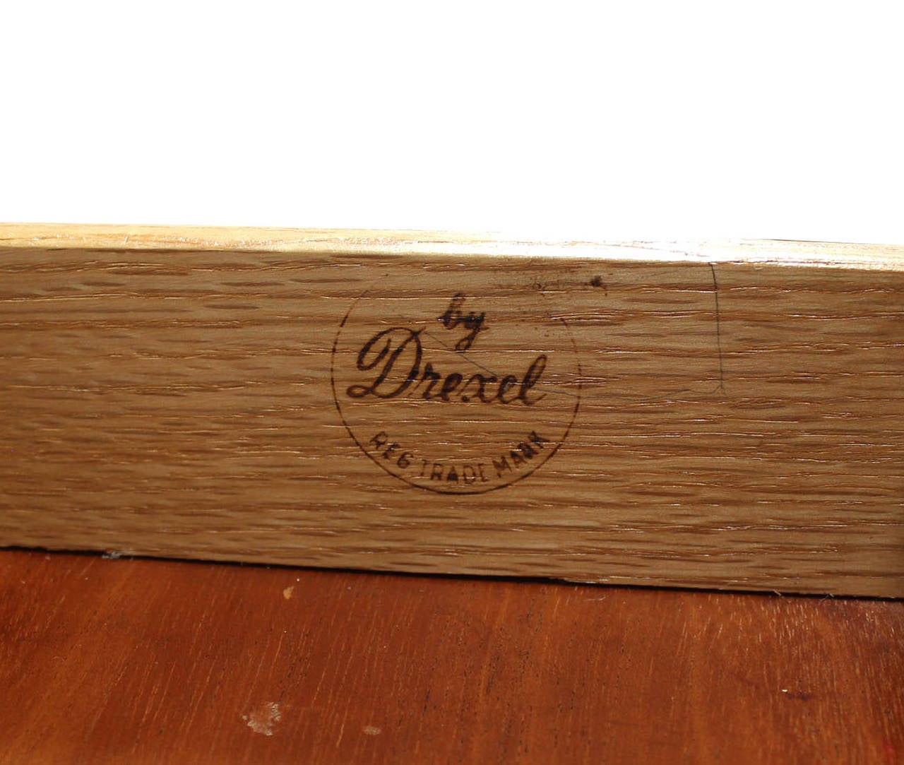 Walnut High Chest of Drawers Silver Pulls by Drexel