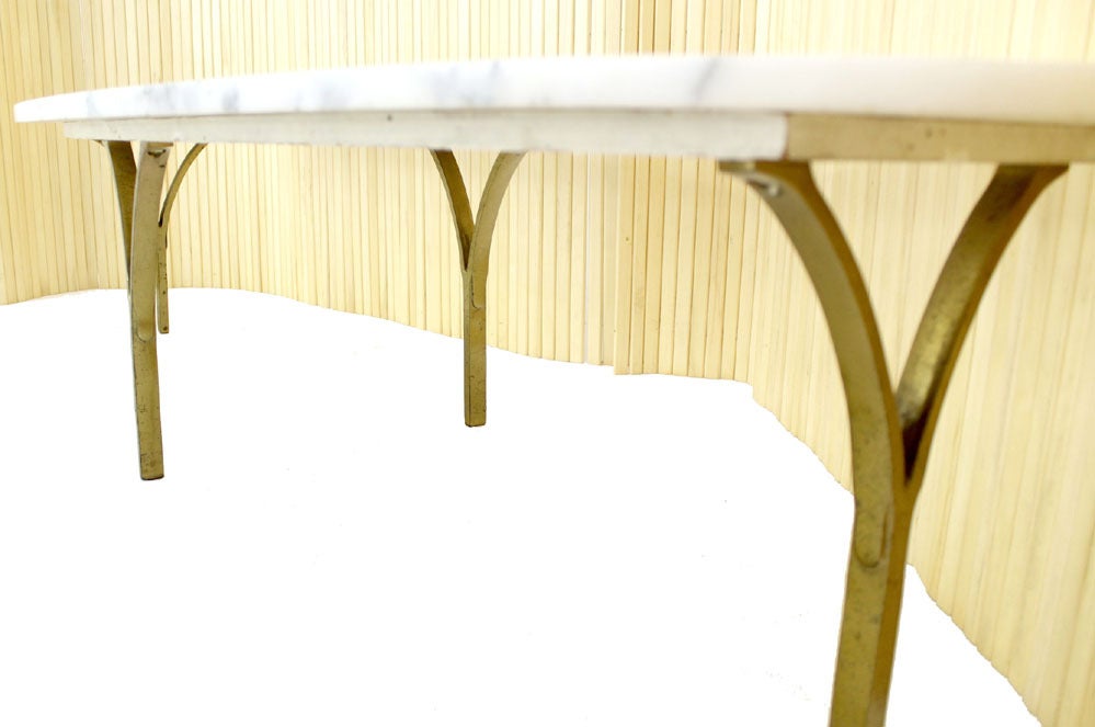 Nice vintage brass legs coffee table