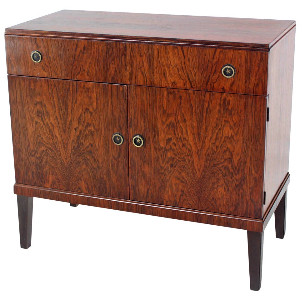 Rosewood Mid-Century Modern, Art Deco Style Server Chest Cabinet