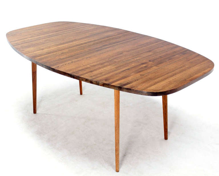 Solid Walnut Danish Mid-Century Modern Dining Table 5