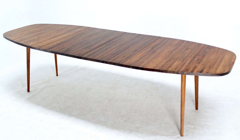 Solid Walnut Danish Mid-Century Modern Dining Table 2