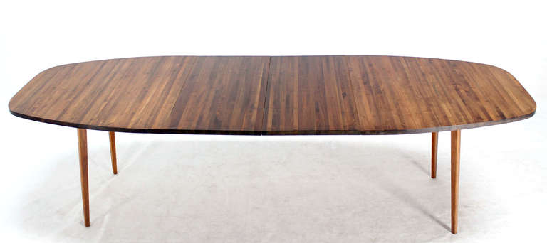 Solid Walnut Danish Mid-Century Modern Dining Table 1