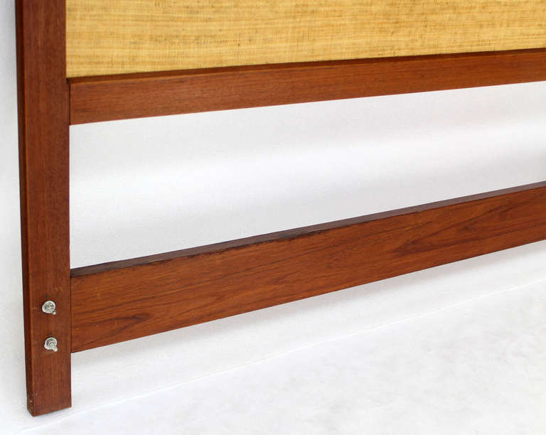 Danish Midcentury Modern Full-Size Teak Headboard 1