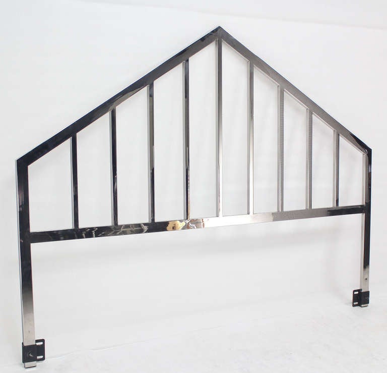 polished chrome bed frame