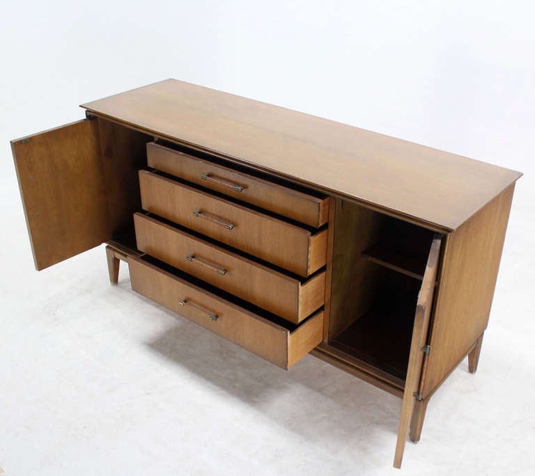 Mid-Century Modern Walnut Credenza or Sideboard Dresser 3