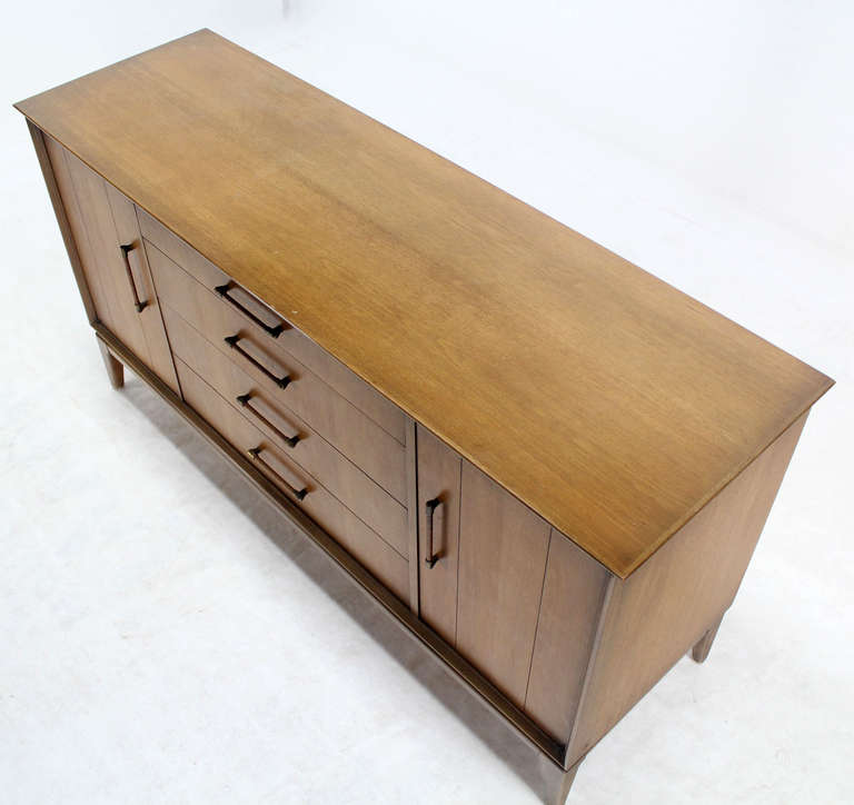 Mid-Century Modern Walnut Credenza or Sideboard Dresser 4