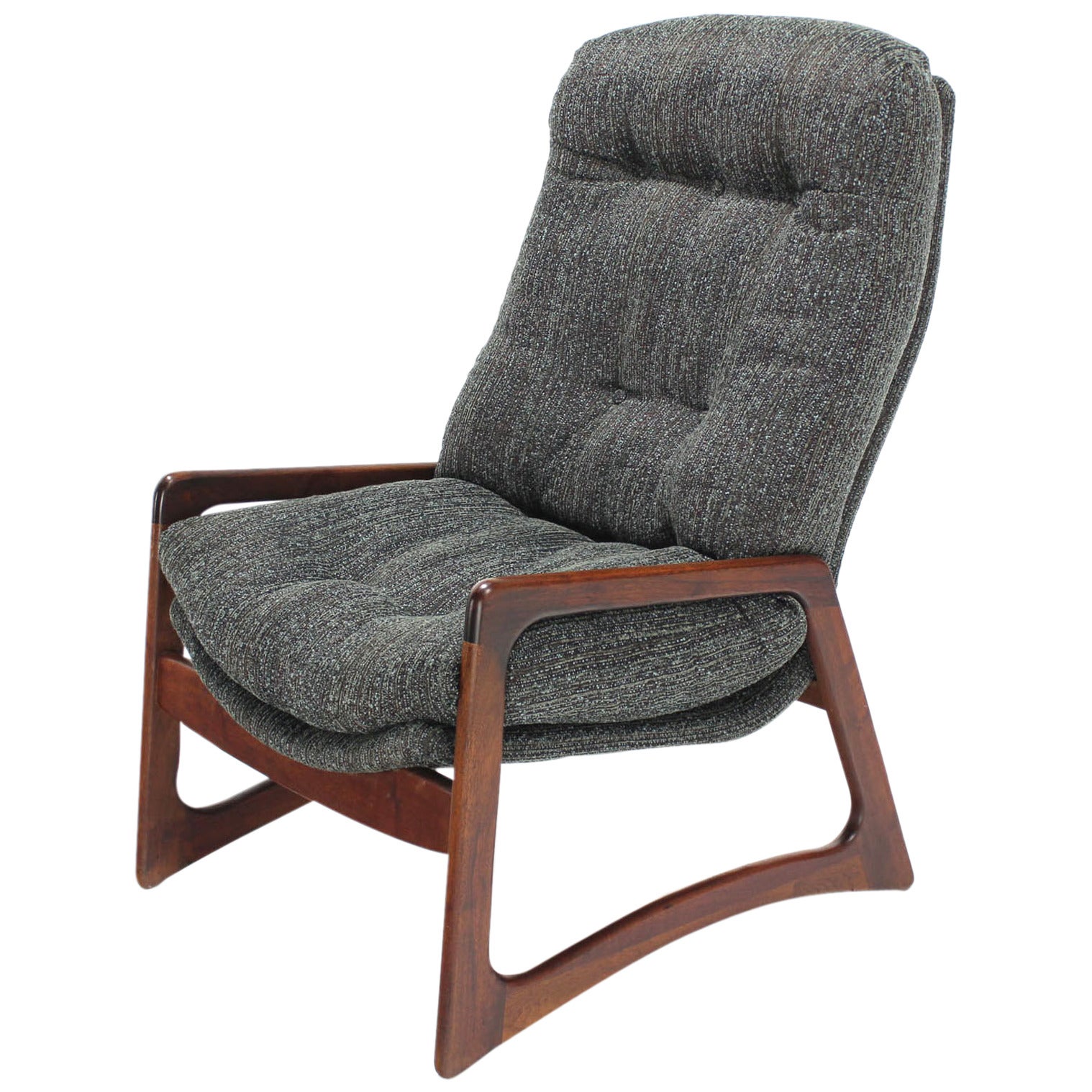 Adrian Pearsall Oiled Walnut Lounge Chair New Upholstery
