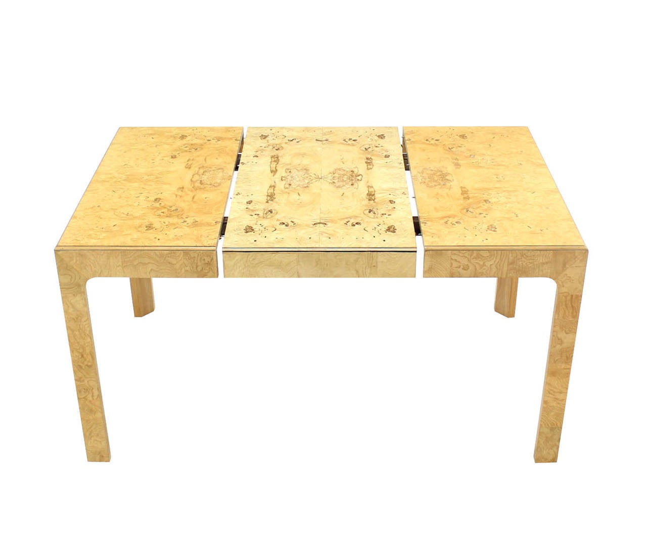 Mid-Century Modern Henredon Square Game or Dining Table with One Extension