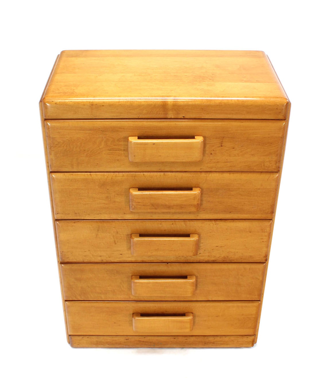 American Russel Wright Conant Ball Five-Drawer High Chest Dresser