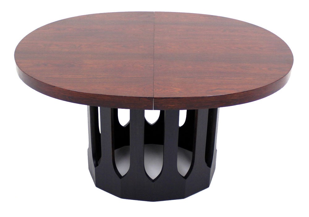 20th Century Harvey Probber Rosewood Mid Century Modern Oval Dining Table