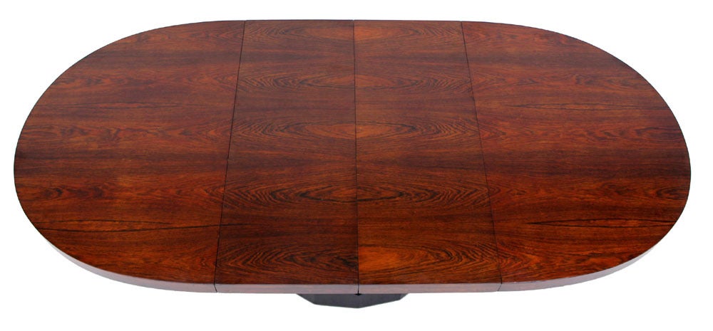 Harvey Probber Rosewood Mid Century Modern Oval Dining Table 3