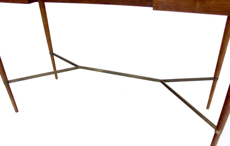 Paul McCobb Mid Century Modern Walnut Lift Top Vanity Dressing Table