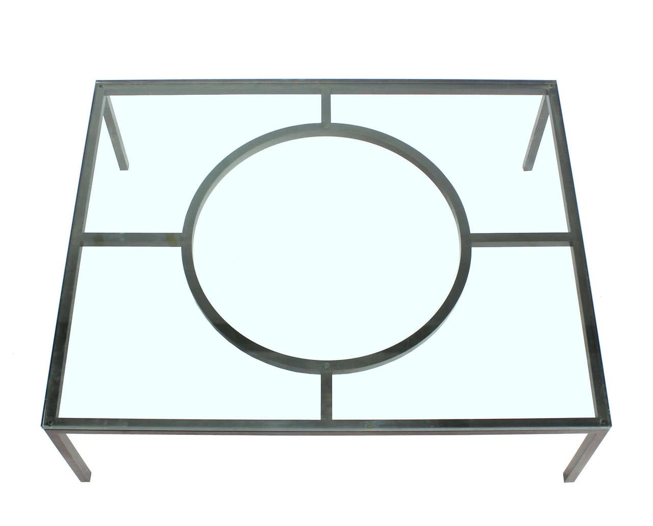 extra large square glass coffee table