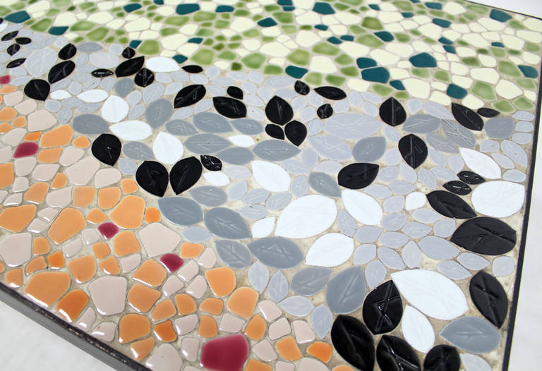 rectangle mosaic table
