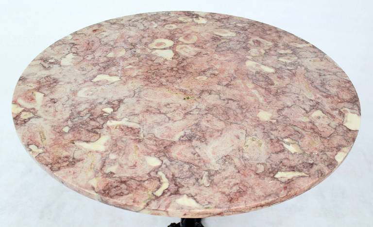pedestal table with marble top
