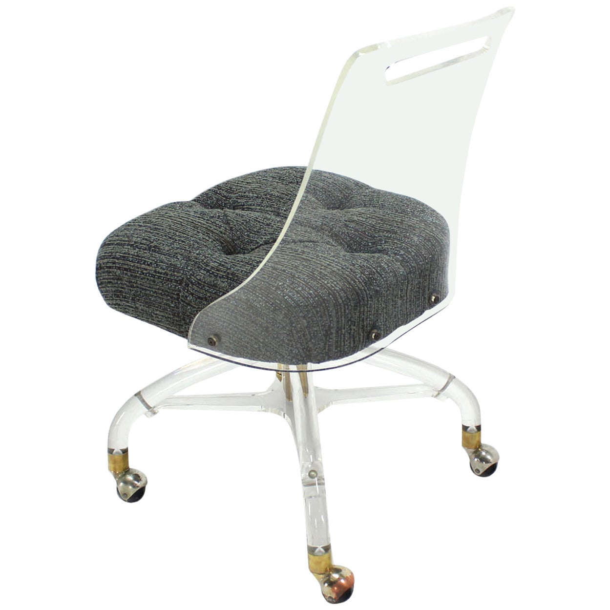 Mid Century Modern Lucite Desk Chair At 1stdibs