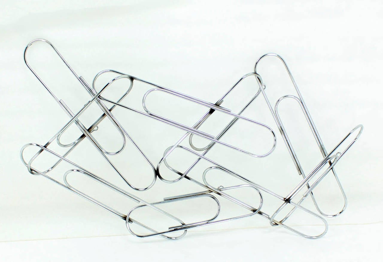large paper clip wall decor