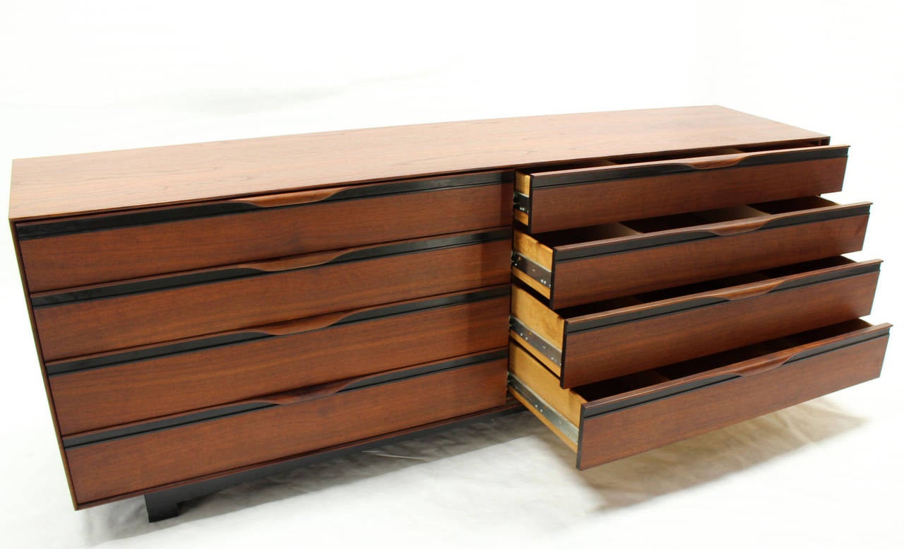 Long Teak Dresser Credenza by John Stuart