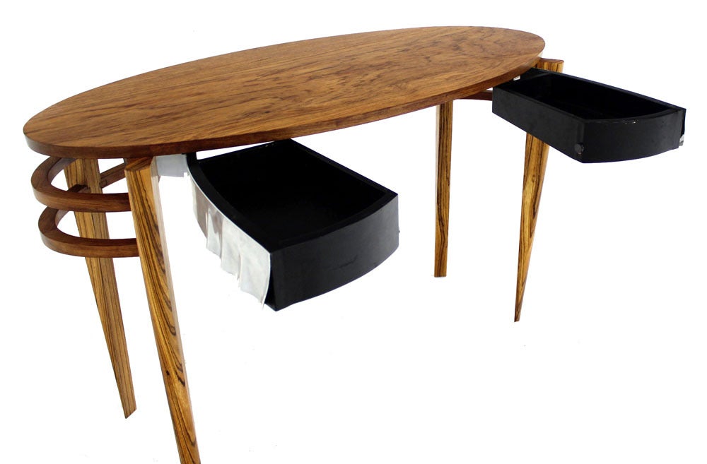 Very nice custom design solid rosewood dressing table or vanity.