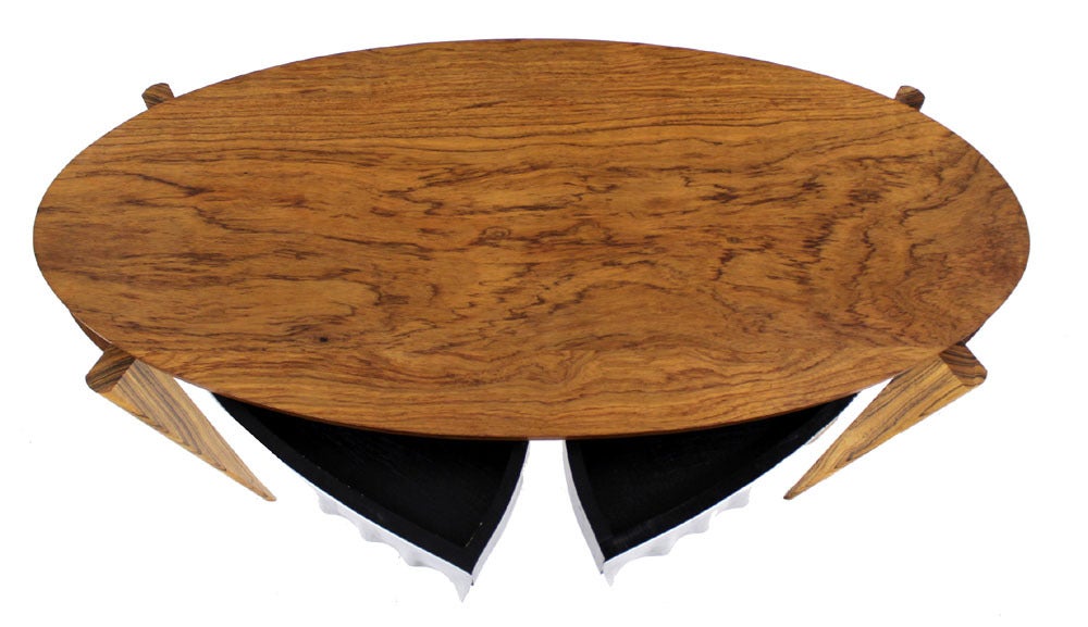 American Mid Century Deco Solid Rosewood Vanity Dressing Table Custom