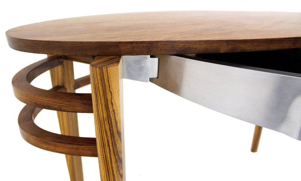 Mid Century Deco Solid Rosewood Vanity Dressing Table Custom 1