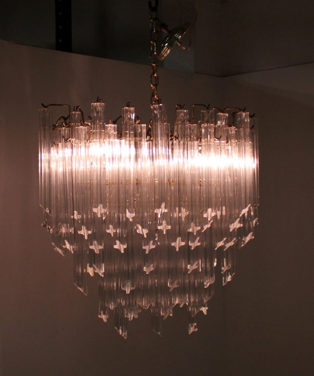 Very nice mid century modern Camer chandelier.