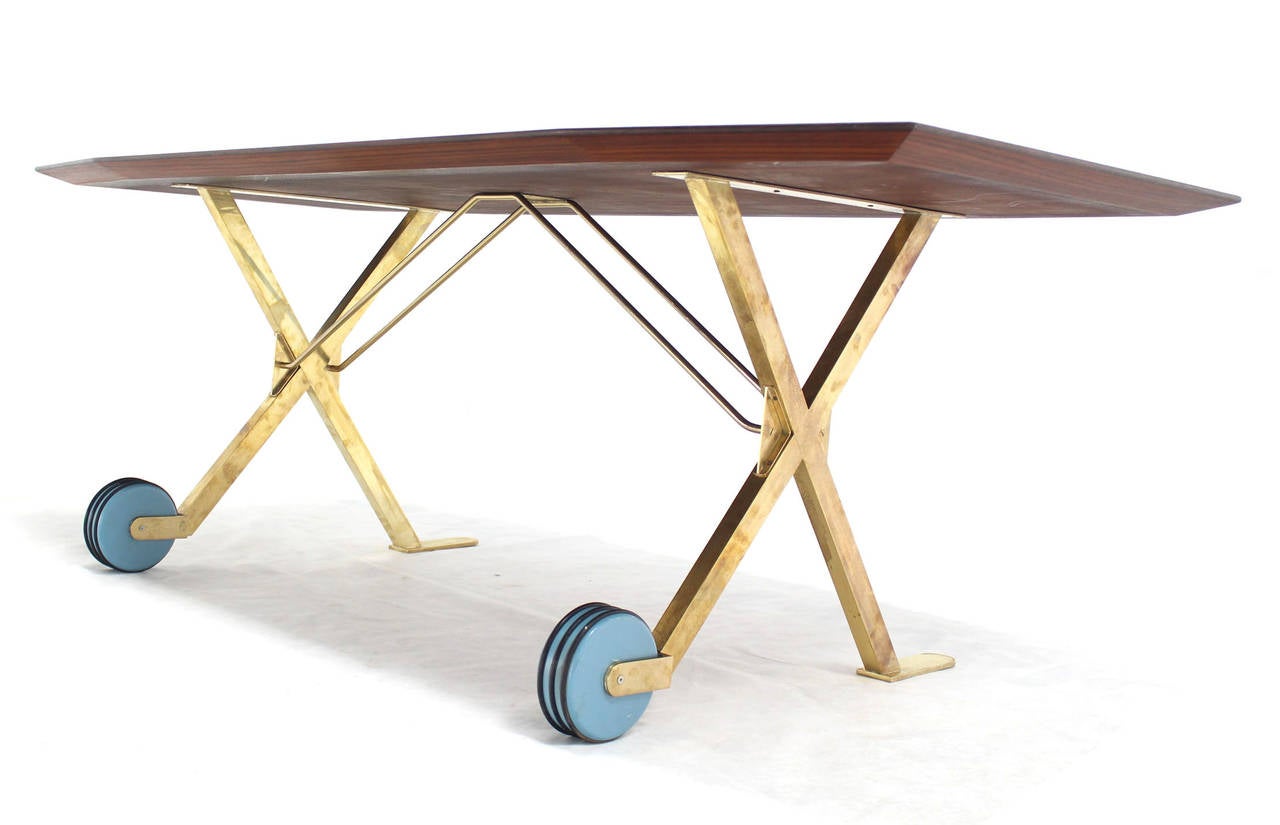 long table with wheels