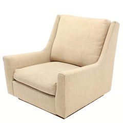 Large Lounge Chair on Walnut Frame Base  by Harvey Probber