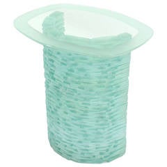 Fused Glass Base Console Table