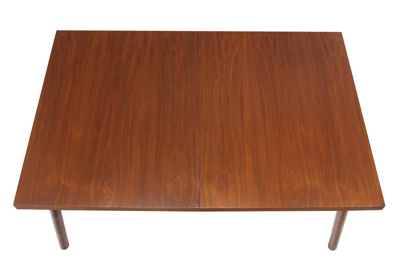 20th Century Robsjohn Gibbings Walnut Extention Dining Table with Two Leaves For Sale