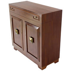 Art Deco Mid-Century Modern Refrigerated Bar Liquor Cabinet 1