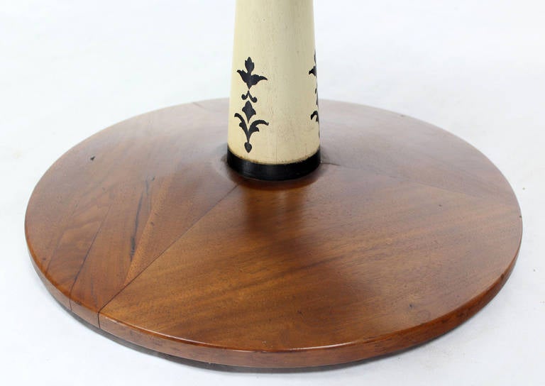 mid century round side table