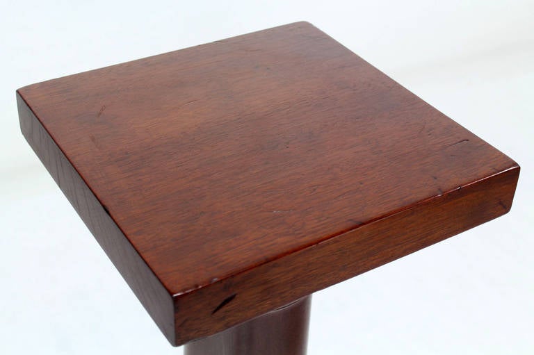 Mid-20th Century Mid-Century Modern Mahogany Pedestal