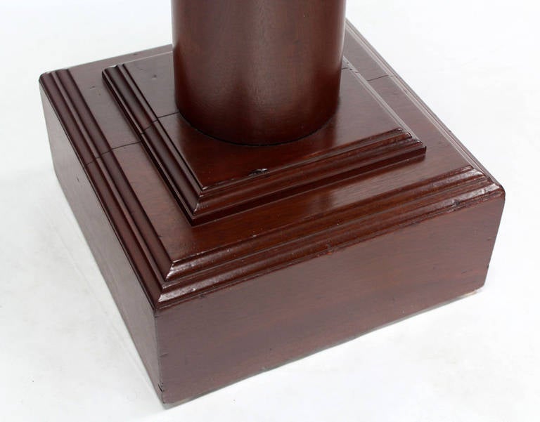 Mid-Century Modern Mahogany Pedestal 1