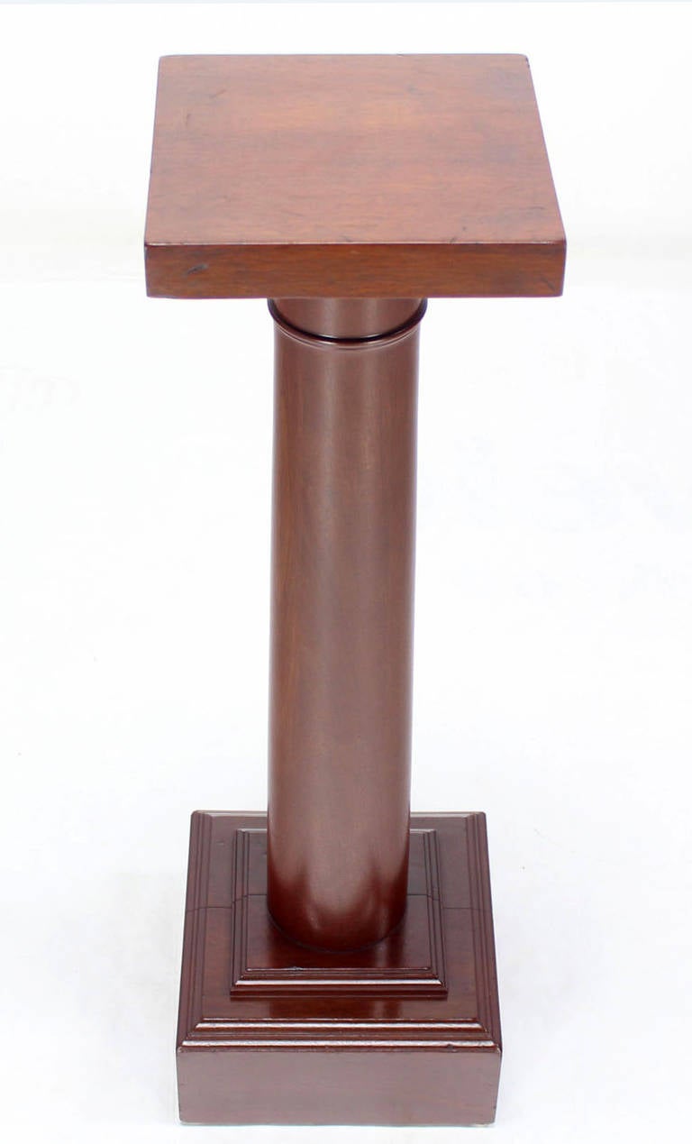 Mid-Century Modern Mahogany Pedestal 4