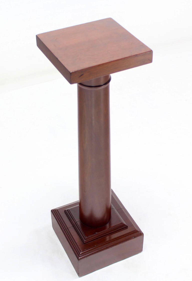 Mid-Century Modern Mahogany Pedestal 2